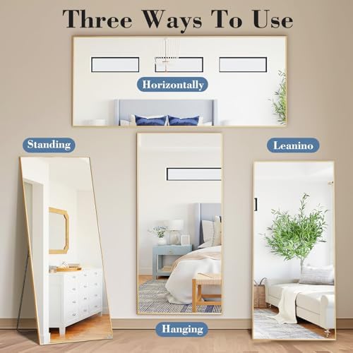 Sweetcrispy 65"x24" Full Length Mirror, Standing Full Body Mirror - Image 5