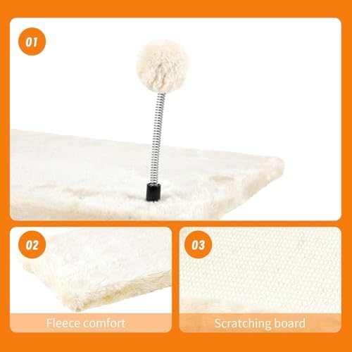 Cat Wall Shelves, Space-Saving Wall-Mounted Cat Climbing Set - Image 5