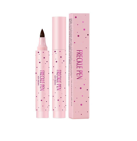 Freckle Pen Faux Freckle Pen Colour Pop Freckle Pen Supernaturally Realistic Freckles Makeup Brush Fantastic Freckles Pen Long-lasting Waterproof Soft-point Absorbent Pen For a Natural and Easy Makeup Look (Double)