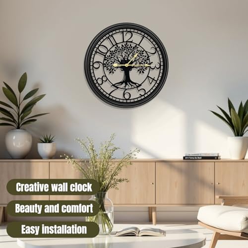 Big Wall Clock - Wall Clocks for Living Room Decor, Quiet and No Ticking - Image 5