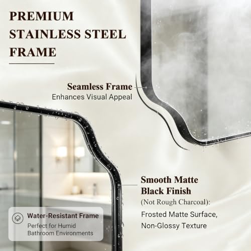 ANDY STAR Unique Rectangle Wall Mirror, Modern Mirror - Image 4