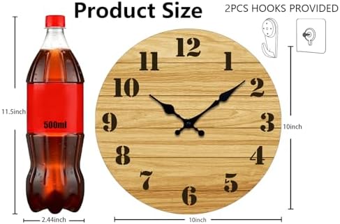 Wall Clock Modern Wall Clocks Battery Operated, Silent Non Ticking Clock - Image 3