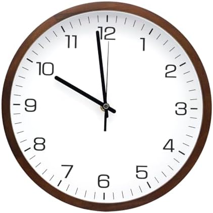 MEIRED Wooden Wall Clock 12 Inch Silent Non Ticking Wall Clocks Battery by MEIRED