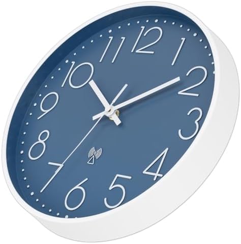 Foxtop 12" Atomic Wall Clock Battery Operated Modern Analog Clock - Image 4