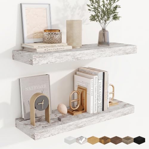 Floating Shelves for Wall, Wall Mounted Wood Shelves by Fuqing