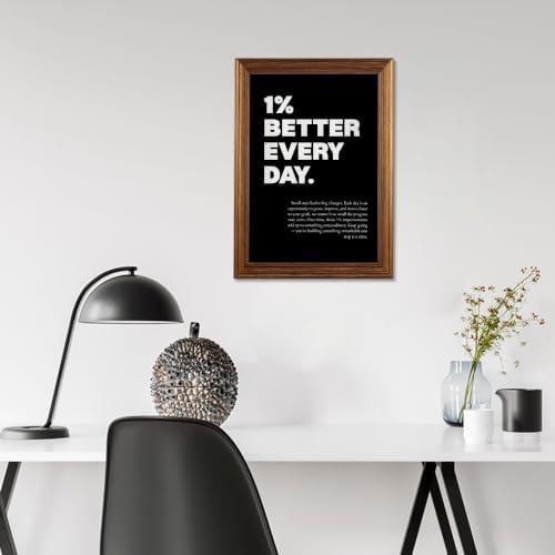 1% Better Every Day Motivational Canvas Wall Art, Growth Mindset Inspirational - Image 5