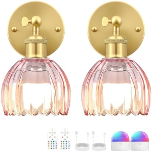 Vintage Battery Operated Wall Sconce by RIDALUX