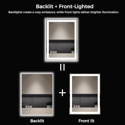 24"X32" LED Bathroom Vanity Mirror - Image 5