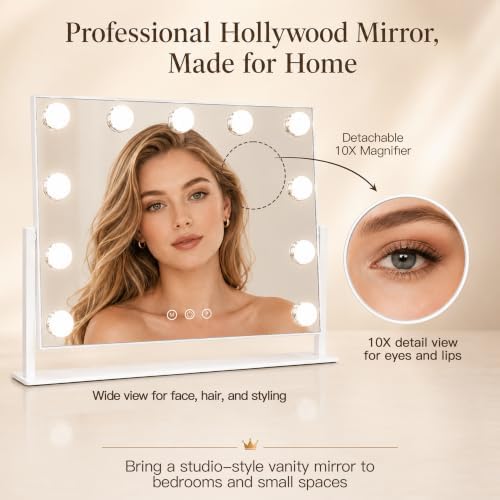 ROLOVE 16 x13 in Hollywood Makeup Mirror - Image 2