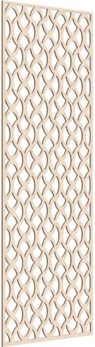 Resort Decorative Pierced Fretwork Wood Wall Panels, 31 3/8"W x 79 3/8"H x 1/4"T by EkenaMillwork