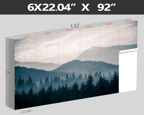 XMPMBM-Misty Forest Fabric Wallpaper Pine Forest Living Room Bedroom Bathroom - Image 4