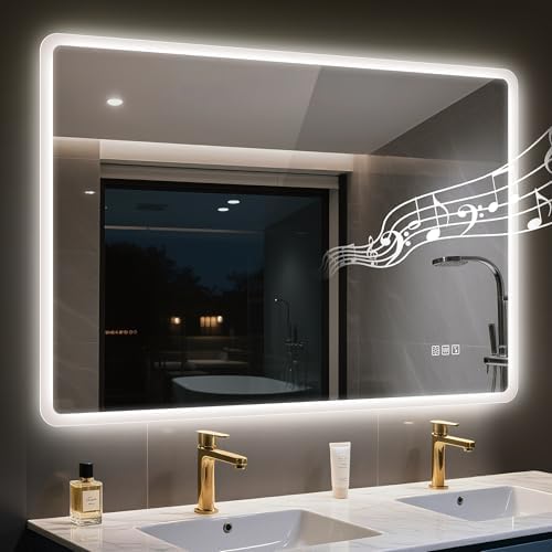 STARLEAD 48"x32" LED Bathroom Mirror by STARLEAD