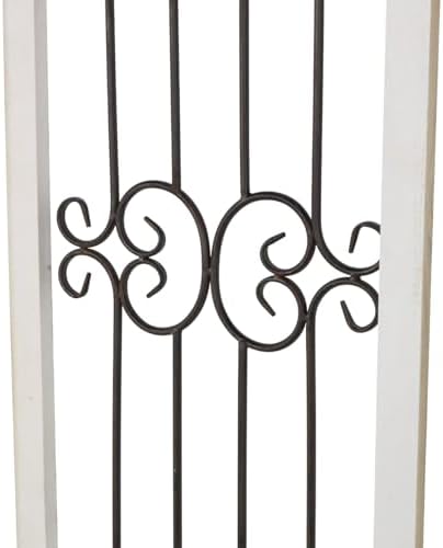 Deco 79 Wood Scroll Home Wall Decor Distressed Ornamental Panel Wall Sculpture - Image 5