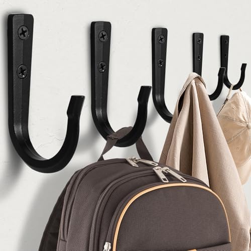 10Pcs Large Size Heavy Duty Wall Hooks, Coat Hooks, Wall Hooks by WODEGIFT