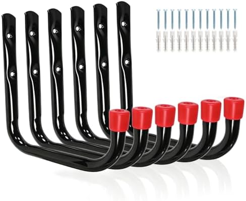 Heavy Duty Garage Storage Hooks, Wall Mounted Garden Tools Storage Hook Utility by Yisunnan