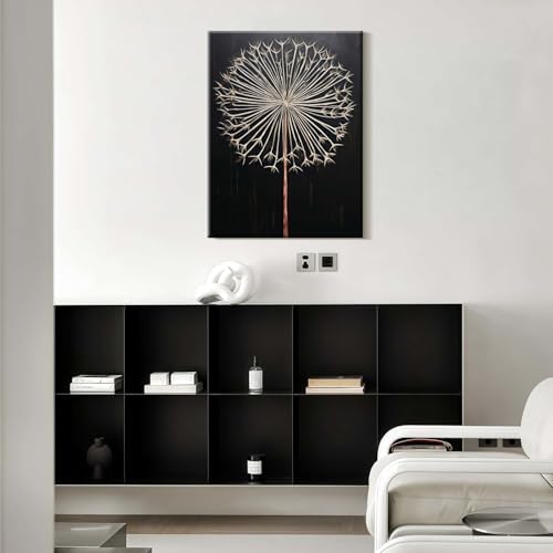 Framed Dandelion Plant Fun Wall Art Decor Canvas Print Poster Picture Modern - Image 5