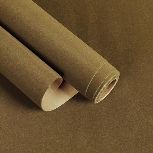 Olive Brown Velvet Liner Self Adhesive Felt Drawer Liner by EaseStick
