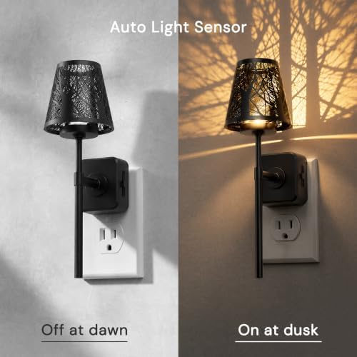 L LOHAS LED Night Lights Plug into Wall, Decor Metal Crafted Night Light - Image 2