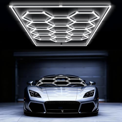 Hexagon Garage Lights: 578W 12 Grids Hexagon Led Lights 63690LM by Ipackorin