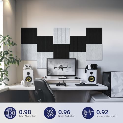 Vieshful Self Adhesive Acoustic Soundproof Wall Panels - Image 2