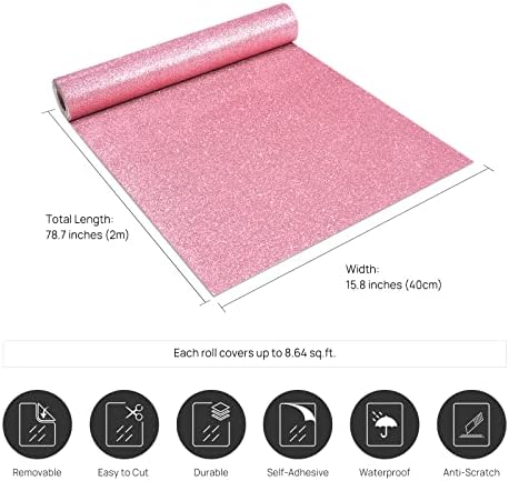 Stickyart Light Pink Glitter Wallpaper - Image 2