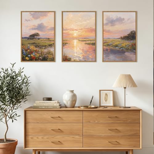 IARTTOP Large Abstract Nature Landscape Framed Wall Art 16x24 Inch Watercolor - Image 6