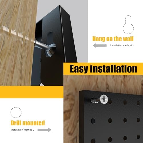 Spampur Peg Board, 6 Pack Metal Pegboard Panels - Image 6