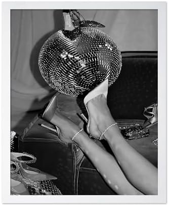 Poster Master High Heels on Disco Ball Poster by PosterMaster