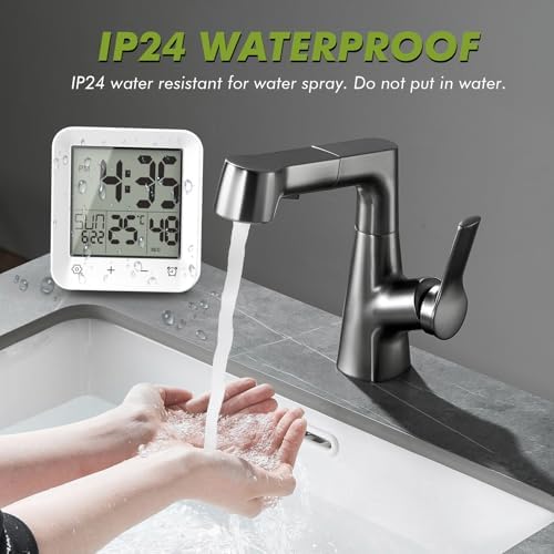 Digital Shower Clock Waterproof, Bathroom Wall Clock Timer - Image 2