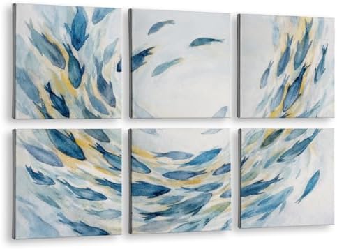 InSimSea Acoustic Wall Art, Ocean Watercolor Fish by InSimSeaArt