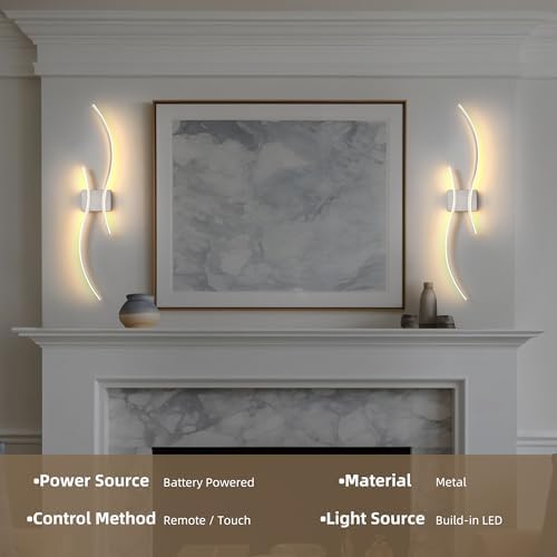 Wireless Wall Sconces Set of Two - Image 7