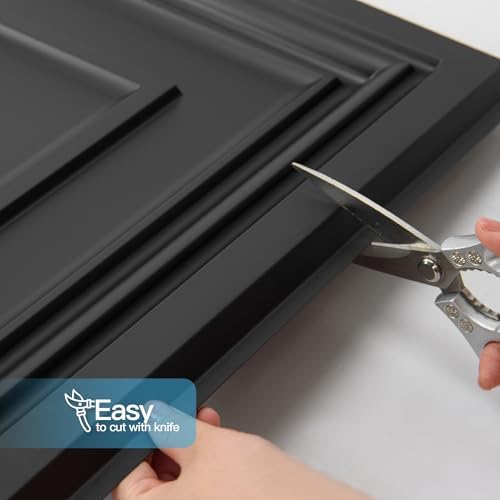 Art3d PVC Drop Ceiling Tiles 24x24 in, 48 Sq.Ft, Square Black - Image 6