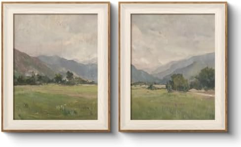 VIYYIEA Framed Mountain Landscape Wall Art Set by VIYYIEAART