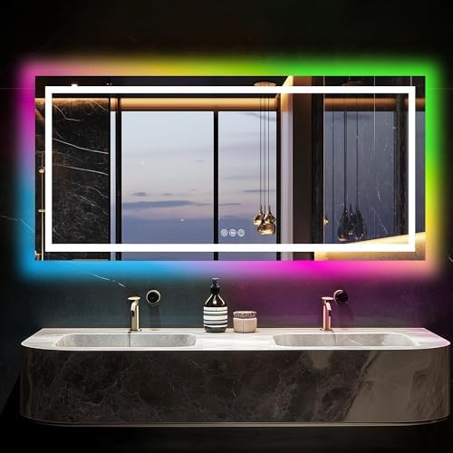 Antok 60x28 LED Bathroom Mirror - Image 4