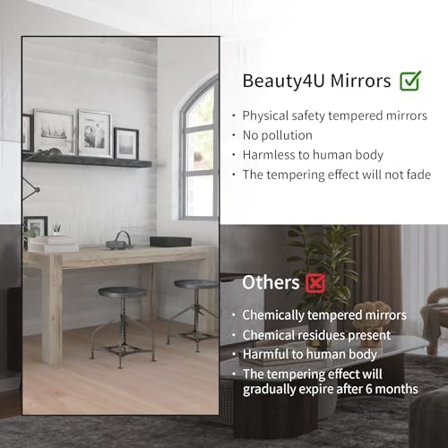 Beauty4U 76" x 34" Full Length Mirror - Image 4