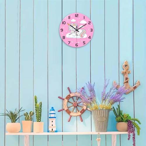 Unicorn Small Wall Clocks Battery Operated 12 Inch - Image 4