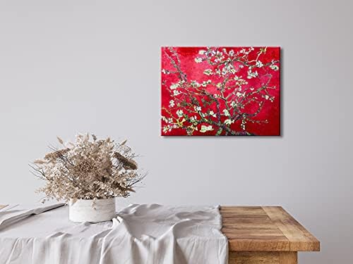Wieco Art Red Almond Blossom Tree Vincent Van Gogh Paintings Reproduction - Image 3