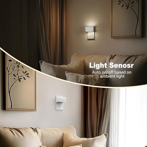 JandCase LED Night Light, Night Lights Plug into Wall Dusk to Dawn - Image 3