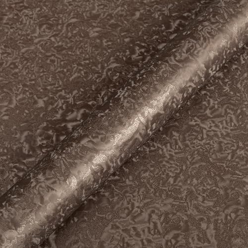 Abyssaly Brown Peel and Stick Wallpaper 15.7" x 393.7" Vintage Embossed by Abyssaly