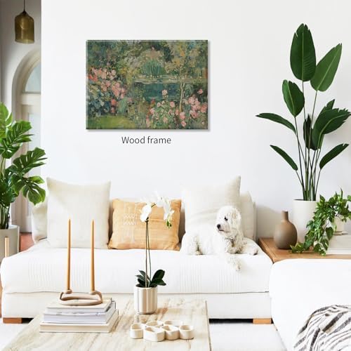 Sage Green Scenery Garden Wall Art Landscape Botanical Wildflower Poster 12x16 - Image 5