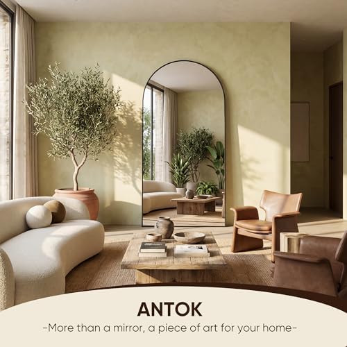 Antok 71" x32” Arched Full Length Mirror, Floor Mirror - Image 4
