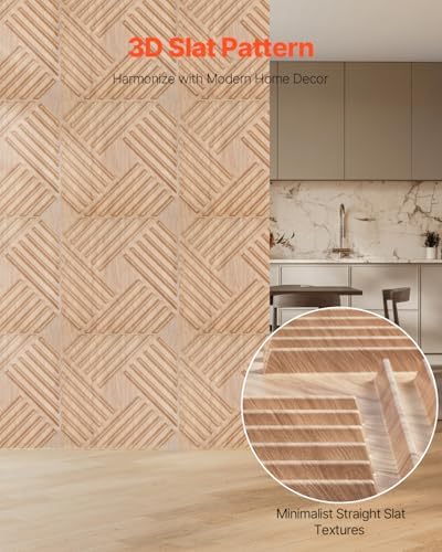 VEVOR 3D Wall Panels, 32 Sq.Ft Coverage Accent Wall Panel, Interior Home Decor - Image 2