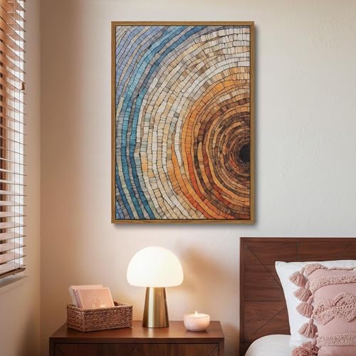 Tree Ring Wall Art Framed, Modern Nature Decor - Image 5