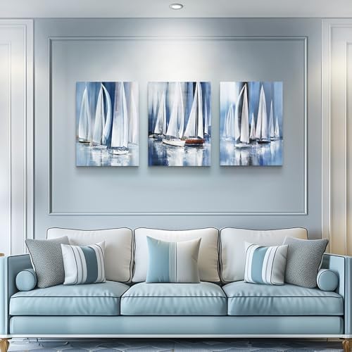 3 Piece Framed Canvas Wall Art For Living Room Large Size Bedroom Wall Decor - Image 2