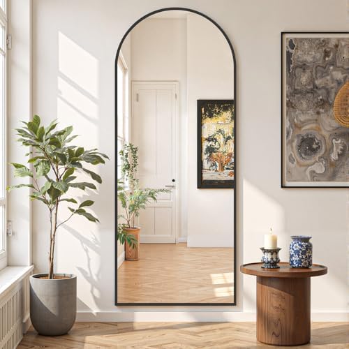 Mirror Full Length 64"x21", Arched Full Body Floor Mirrors - Image 2
