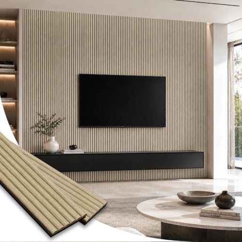 SMARTSTANDARD Wood Fluted Acoustic Wall Panels by SMARTSTANDARD