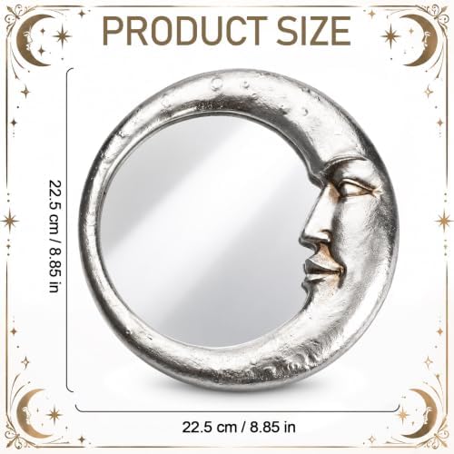 Novabright Moon Crescent Celestial Mirror 90s Wall Decor - Image 4