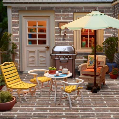Flutesan 12 Pcs Miniature Dollhouse Wallpaper - Image 5
