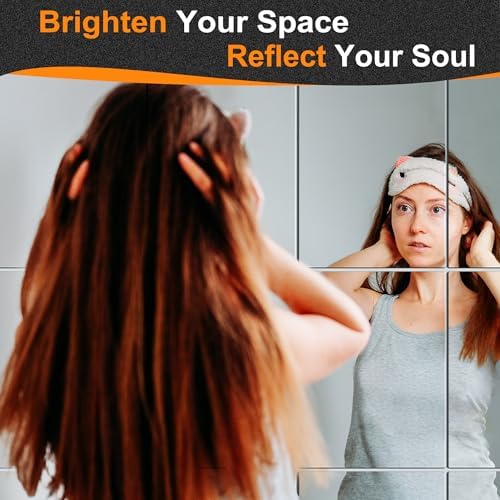 Home Gym Mirror Tiles, Large Square Workout Mirrors - Image 2