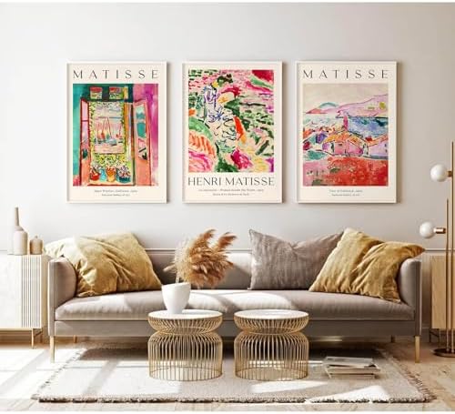 Baccone Henri Matisse Wall Art Prints Set of 3 Matisse Wall Decor Aesthetic - Image 3